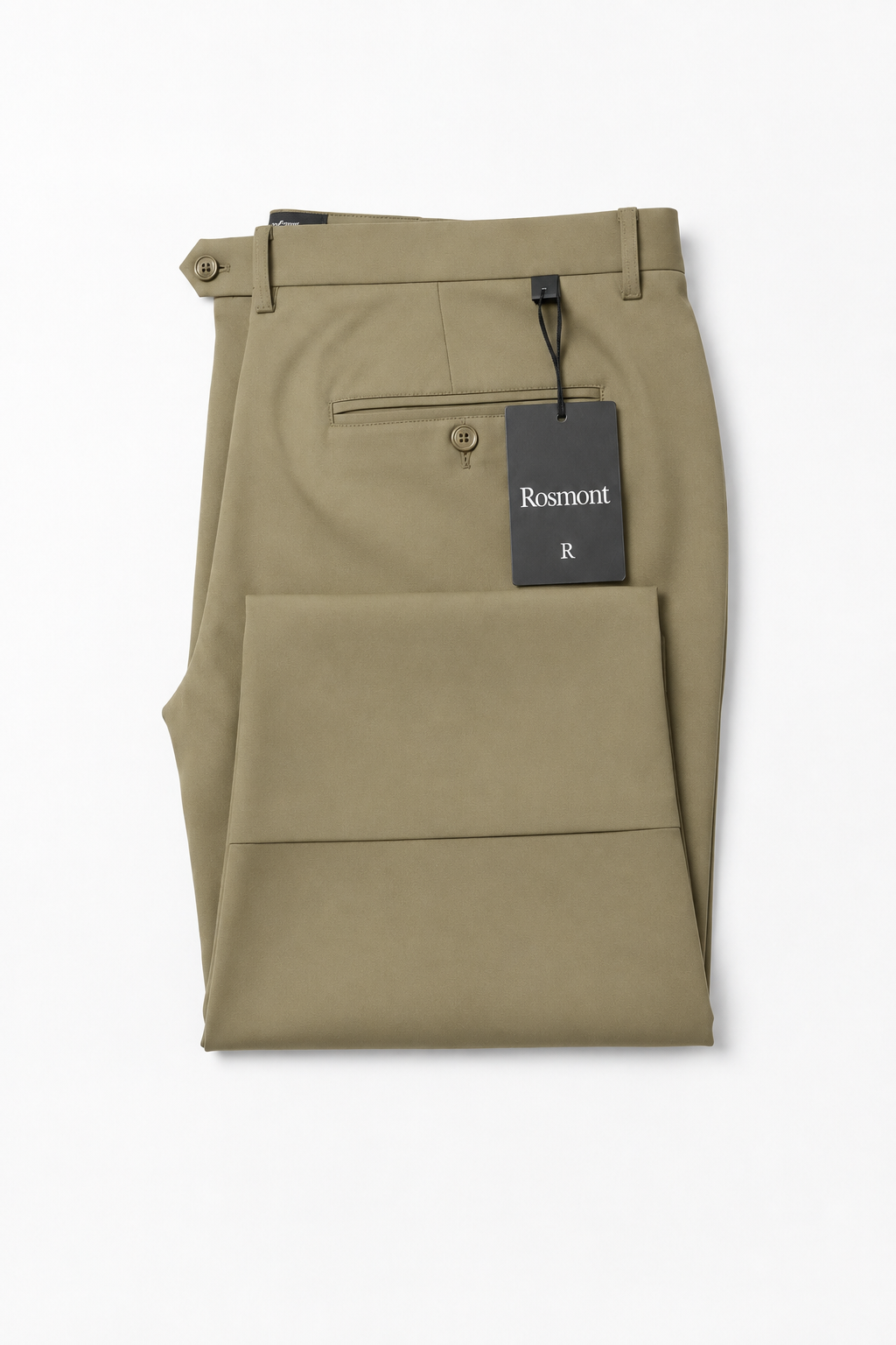 pantalón doblado kaki