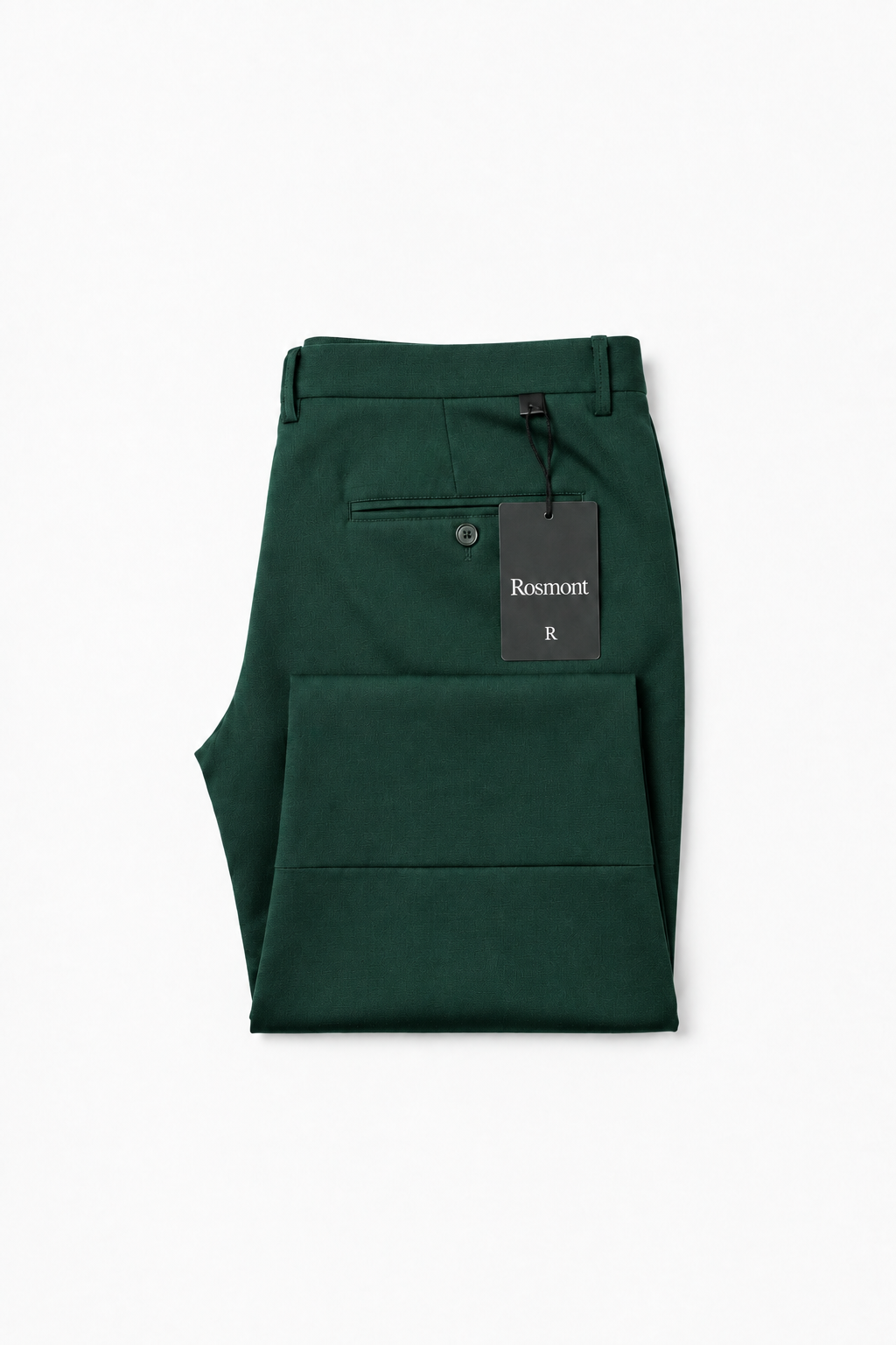 Pantalón verde doblado con mayor nitidez