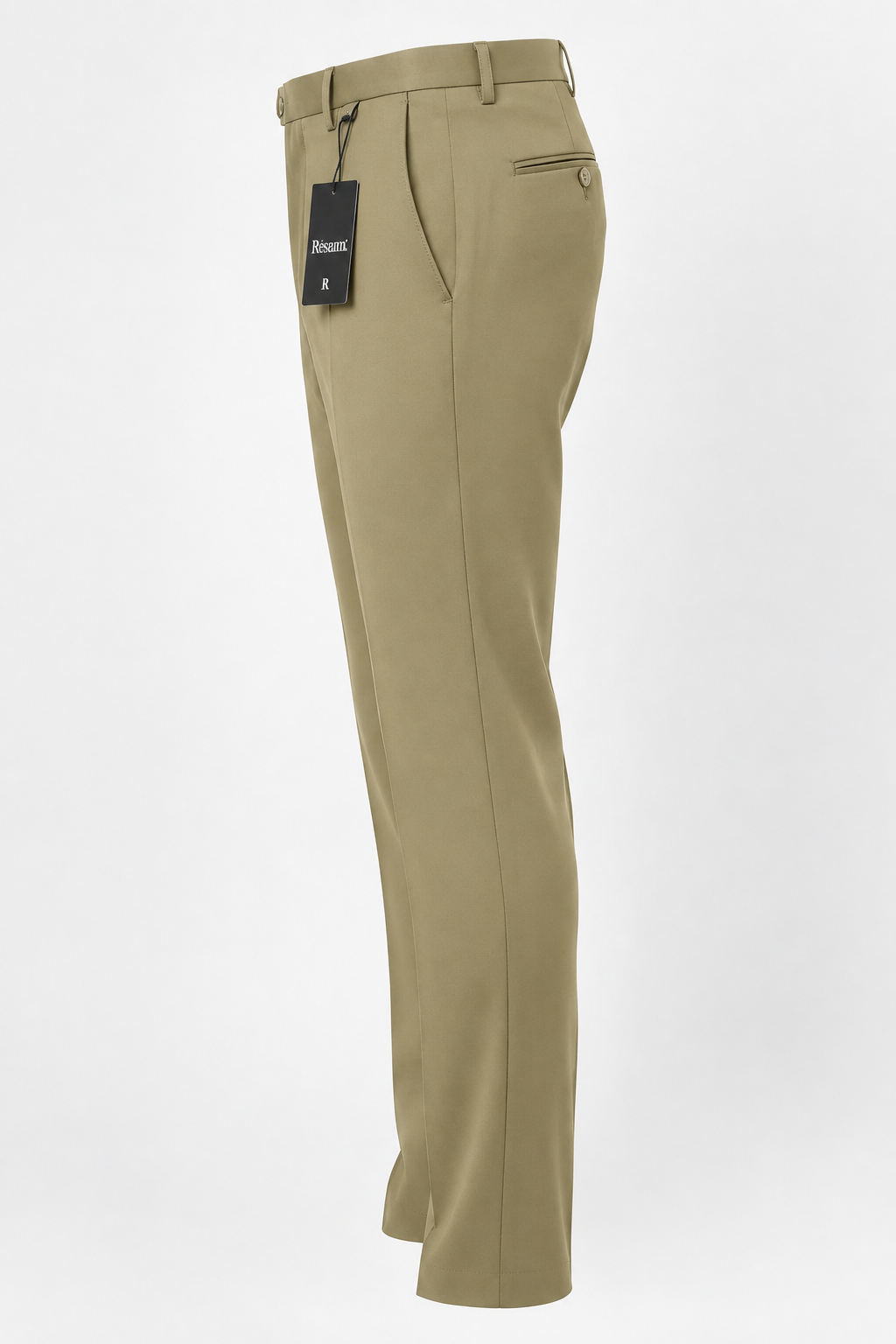pantalón vista lateral kaki